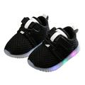 Children s Sneakers Gradient LED Light Shoes Daddy Shoes Lace Up Soft Soles Toddler Girls Shoes Size 8 Sandals for Toddler Girls High Top Girls Wedges for Girls Size 4 Size 3 Baby Shoes Tennis Shoes