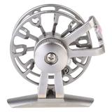 Fishing Reel Fishing Wheel Reels Fly Fishing Reel Large Size Aluminum Alloy Fishing Reel for Pond Fishing Silver