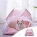 WZHXIN Storage Bins Cats Dogs Bed for indoor Cats Dogs Bed Cats Dogs Cave Bed Warm Enclosed Covered Cats Tent Outdoor Cave Bed House for Cats Puppy or Small Pet with Ventilation Clearance Pink