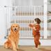 36 Extra Tall Baby Gate for Stairs 29 -42.5 Wide Auto Close Dog Gate Pressure Mounted Easy Walk Through Pet Gate for Doorways Durable Safety Stair Gate White