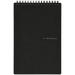 Maruman MNEMOSYNE Notebook 9.06 x 5.83 Inches (Vertical A5) 7mm ruled 28-line with center divider Double-sided 70 Sheets (N166) BLACK