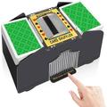 Guvpev Automatic Card Shuffler 1-4 Deck Electric Battery-Operated UNO Card Shuffler Casino Card Shufflers for Poker Bicycle Phase10 Texas Hold em Blackjack Family Party Club Card Game
