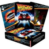 AQUARIUS Back to The Future Playing Cards - Back to The Future Themed Deck of Cards for Your Favorite Card Games - Officially Licensed BTTF Merchandise & Collectibles Black Red Yellow 2.5 x 3.5