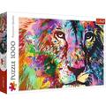 TREFL 1000 Piece Jigsaw Puzzle Colorful Lion; Art. Puzzle; Animals; Colorful Puzzle; Adult Puzzle Trefl 10707