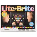 Lite-Brite Mini Light Up Drawing Board Mini LED Drawing Board with Colors Travel-Sized Toys for Creative Play Glow Art Neon Effect Drawing Board Light Toys for Kids Aged 4 +