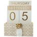 Desk Calendars Office Perpetual Decor Month Display Table Daily Wood Craft Wooden Block