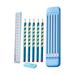 Tdoenbutw Office Supplies Stationery Kit Includes 5 X Pencils Eraser Ruler Compact Abs Pen for Case Closure for Students Kids Pencil Eraser Set for Kids Pencil Eraser Set Gift School Supplies