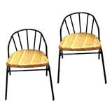2 Pcs Simulation Chair Table Top Decor Cute Mini Chairs Backrest Armchair Individual Child Wooden Metal