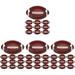 80 Pcs Rugby Party Tableware Soccer Balls Decorations Football Plates Party Supplies for Kids Party Trays Child