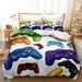 3PCS Gamer Duvet Cover Set Full Bed in a Bag Gaming Duvet Cover Set with Corner Ties and Zipper Closure Cute Duvet Cover Set for Kids Boys and Girls