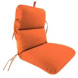 Jordan Manufacturing Sunbrella 45 x 22 Canvas Tuscan Orange Solid Rectangular Outdoor Chair Cushion with Ties and Hanger Loop