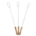 3Pcs Barbecue Forks Multifunctional Stainless Steel Roasting Stick Marshmallow Roasting Sticks Telescoping Smores Sticks for Open Fire Pit for BBQ Camping Campfire Party Picnic Fireplace
