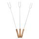 3Pcs Barbecue Forks Multifunctional Stainless Steel Roasting Stick Marshmallow Roasting Sticks Telescoping Smores Sticks for Open Fire Pit for BBQ Camping Campfire Party Picnic Fireplace