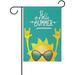 Bestwell Hello Summer Rock Roll Garden Flag 12 x 18 Inch Vertical Double Sided Welcome Yard Garden Flag Seasonal Holiday Outdoor Decorative Flag for Patio Lawn Home Decor Farmhouse Party