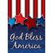 God Bless America 4th of July Garden Flag Double Sided Patriotic Strip and Star USA Flags Independence Day Yard Outdoor Decor