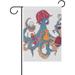 Hidove Octopus Pirate Seasonal Holiday Garden Yard House Flag Banner 28 x 40 inches Decorative Flag for Home Indoor Outdoor Decor