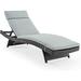 YZboomLife CO7144BR-MO Biscayne Outdoor Wicker Chaise Lounge with Mocha Cushions