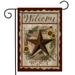 Barn Star Welcome Fall Garden Flag Berry Wreath Sunflower Double Sided House Flags for Outdoor Patio Lawn Yard Decoration Flag