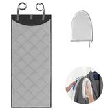 Over The Door Press Pad with Steamer Glove Heat-resistant Over the Door Steamer Pad Vertical Over the Door Ironing Mat Portable Over Door Clothes Steamer Pad for Clothes Home Travel 45.27Ã—18.89in