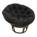 figatia Chair Pad Patio Seat Cushion 40cm Waterproof Surface Thick Seat Cushion Pillow Hammock Chair Pad for Garden Egg Chair Kitchen Black