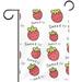 Strawberry Summer Garden Flags Green Leaves Fruit Basket Holiday Yard Flag Double Sided Polyester Outdoor House Terrace Flags