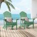 BONOSUKI Patio Adirondack Chairs Weather-resistant(Set of 2) Dark Green