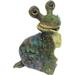 17 H Extra Large Standing Snail Green Garden Statue