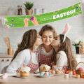 Zynic Flags_ Banners & Accessories Home Garden Bunny Bouquet Spring Easter Flag Banner Easter Garden Flags Garden Flag Polyester Fabric Spring Outdoor Decorative Garden Flags The Easter Banner