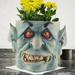 Zynic Flower Pots Face Planter Pots Head Planter With Hole Man Face Flower Pot Head Planter Succulent Planters For Indoor Home & Garden