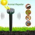Bemona Mole Repellents 4 Pack Solar Powered Outdoor Repellents Mole Repellents Stakes Waterproof S0nic Mole Spikes for Garden Yard Home Use Get Away of Moles Groundhog Snake Repellents