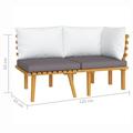 Andoer parcel Couches Patio Conversation Couches 2 Piece Patio Couches Patio Wood Set Patio Set With Cushions Piece Patio Set Patio Furniture Set Furniture Sun Patio Barash Jiaocha