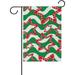 Hidove Garden Flag Candy Cane for Christmas On Green Waves Seasonal Holiday Yard House Flag Banner 28 x 40 inches Decorative Flag for Home Indoor Outdoor Decor