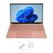 for Windows 11 15.6 Inch Laptop for Intel Celeron N5095CPU 1920x1080 IPS HD Screen 16GB RAM Laptop Computer 100?240V Pink 16+1TB US Plug