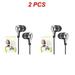 1/2PCS 3.5mm Wired Headphones Sports Earphones HIFI Bass Wired Earbuds in-Ear Headset Game Subwoofer with Mic Handsfree Call for Style F 2pcs