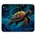 Square Mouse Pad Galaxy Star Sea Turtle Personalized Premium-Textured Custom Mouse Mat Washable Mousepad Non-Slip Rubber Base Computer Mouse Pads for Wireless Mouse