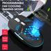 PRETXORVE J400 New Fan Game USB Wired 8000DPI Gaming Mouse Mice for PC