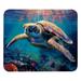 Square Mouse Pad Sea Underwater Turtle Coral Personalized Premium-Textured Custom Mouse Mat Washable Mousepad Non-Slip Rubber Base Computer Mouse Pads for Wireless Mouse