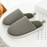 Jacenvly Festival Cotton Slippers Couples Home Cotton Slippers Women indoor Winter Slippers Com fortable Men Plush House Shoes Non-Slip Flat Bedroom Cozy Slippers on Sales Birthday Gifts for Women