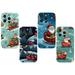 Designed for iPhone 14 Pro Max Case 4 Pack Santa Claus Riding Sleigh Shockproof Phone Cases TPU Soft Shell