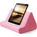 Soft Tablet Stand Pillow with Pocket - Adjustable 3 Viewing Angles Lazy Holder Stand for Bed Sofa - Compatible with iPads Tablets eReaders Smartphones Books and Magazines