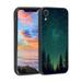 Evergreen-star-constellations-3 phone case for iPhone XR for Women Men Gifts Flexible Painting silicone Shockproof - Phone Cover for iPhone XR