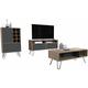 Tuhome Concept - Ensemble Vegas, meuble tv + table basse + table basse + Low Bar