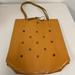 J. Crew Bags | J Crew Camel Leather Tote Bag Perforated | Color: Tan | Size: Os