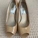 Michael Kors Shoes | Michael Kors Patent Leather Pumps | Color: Cream/Tan | Size: 7.5