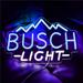 Urban Outfitters Accents | Busch Light Vivid Bright Mountain Neon Led Wall Sign Usb Powered 15.7x11" | Color: Blue/White | Size: Os
