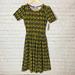 Lularoe Dresses | New Lularoe Amelia Dress W/Pockets Xxs | Color: Green/Purple | Size: Xxs