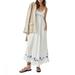 Free People Dresses | Free People Magda Embroidered Maxi Dress | Color: Blue/White | Size: M