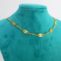 Anthropologie Jewelry | New With Box Dainty Gold Plated Choker Chain Layering Necklace Evil Eye | Color: Gold | Size: Os