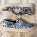 Michael Kors Shoes | Michael Kors Blue Floral Slip On Sneakers | Color: Blue/White | Size: 5.5
