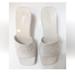 Gucci Shoes | Gucci Womens Block Heel Platform Logo Slide Sandal Size 5.5 | Color: Cream | Size: 5.5